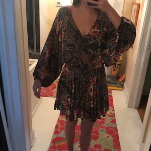 Flowy Patterned Free People Dress